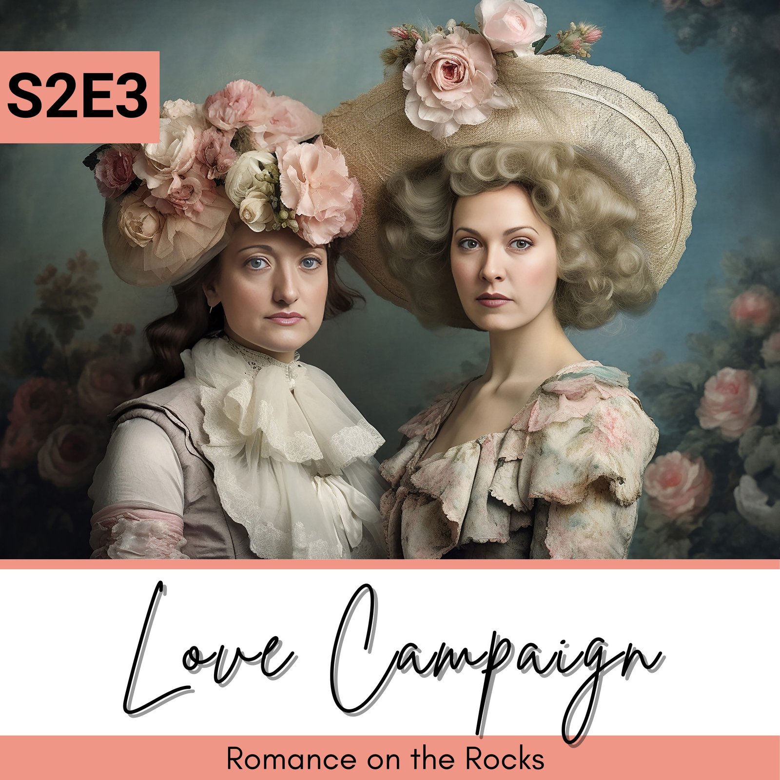 Romance on the Rocks Podcast Season 2 Episode 3: Love Campaign Podcast Cover Art