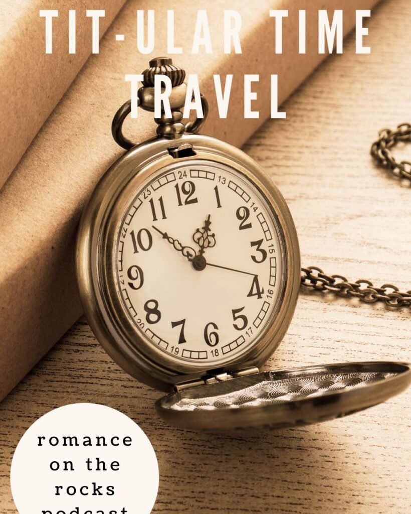 Tit-ular Time Travel Blog Cover Art with a vintage pocket watch.