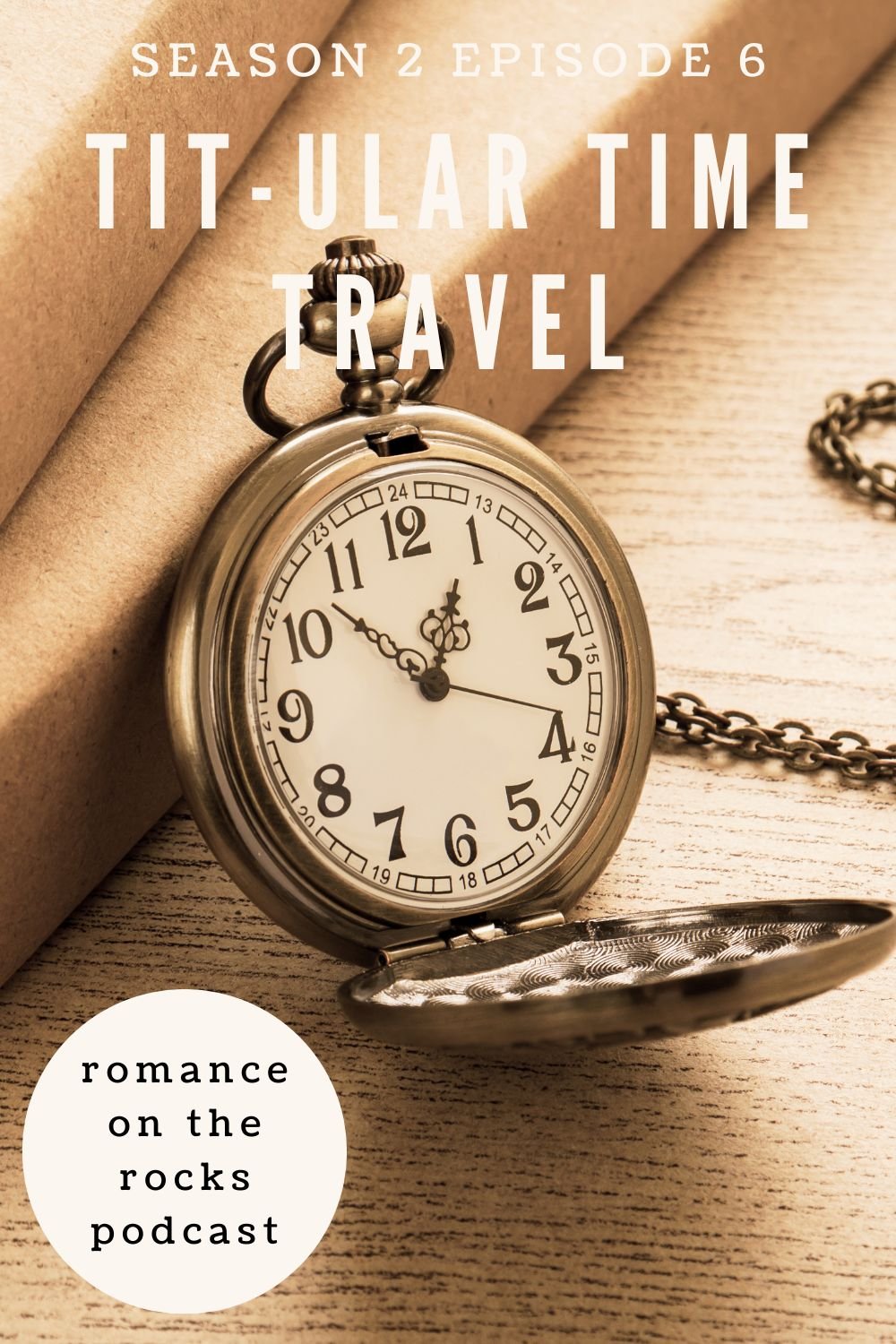 Tit-ular Time Travel Blog Cover Art with a vintage pocket watch.