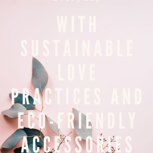 Earth Day blog post cover art with pink background and green leaves.