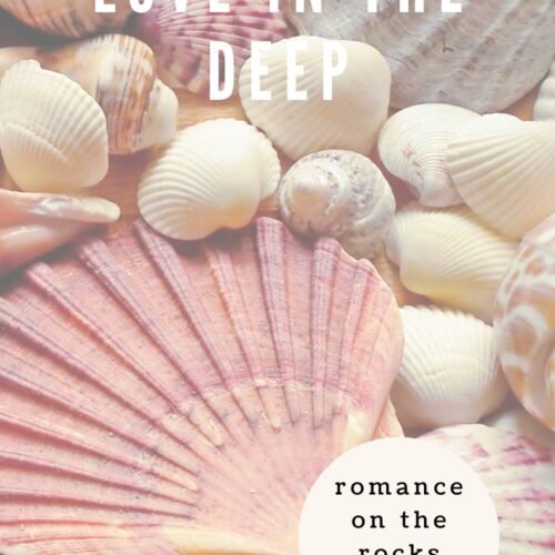 Love on the Deep Blog Post Cover Art with pink seashells