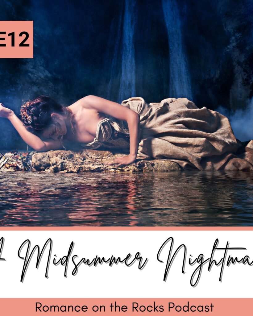 A Midsummer Nightmare Podcast Cover Art with a fallen fairy