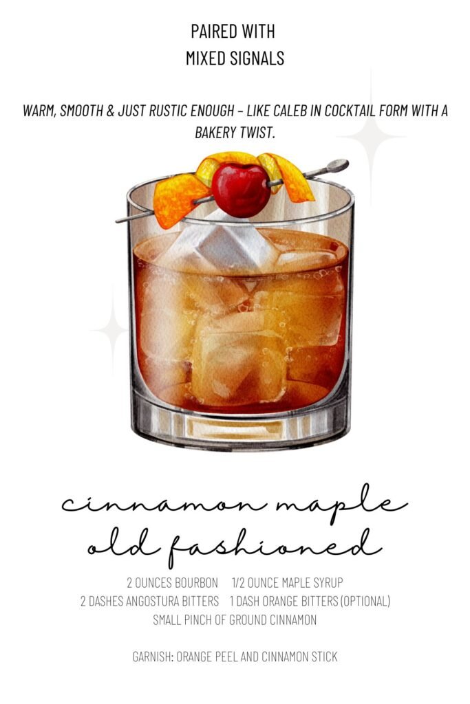cinnamon maple old fashioned recipe card