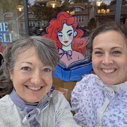 Meghan and Nicole at The Well Red Damsel