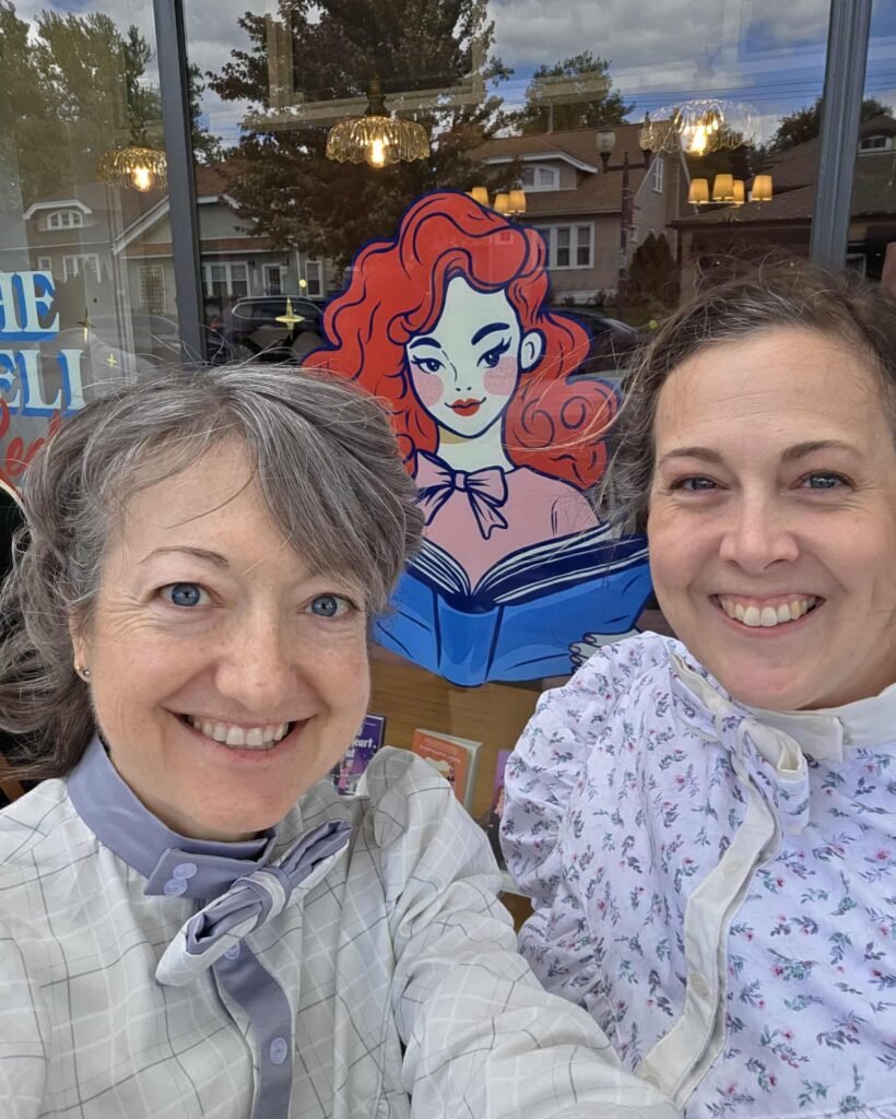 Meghan and Nicole at The Well Red Damsel