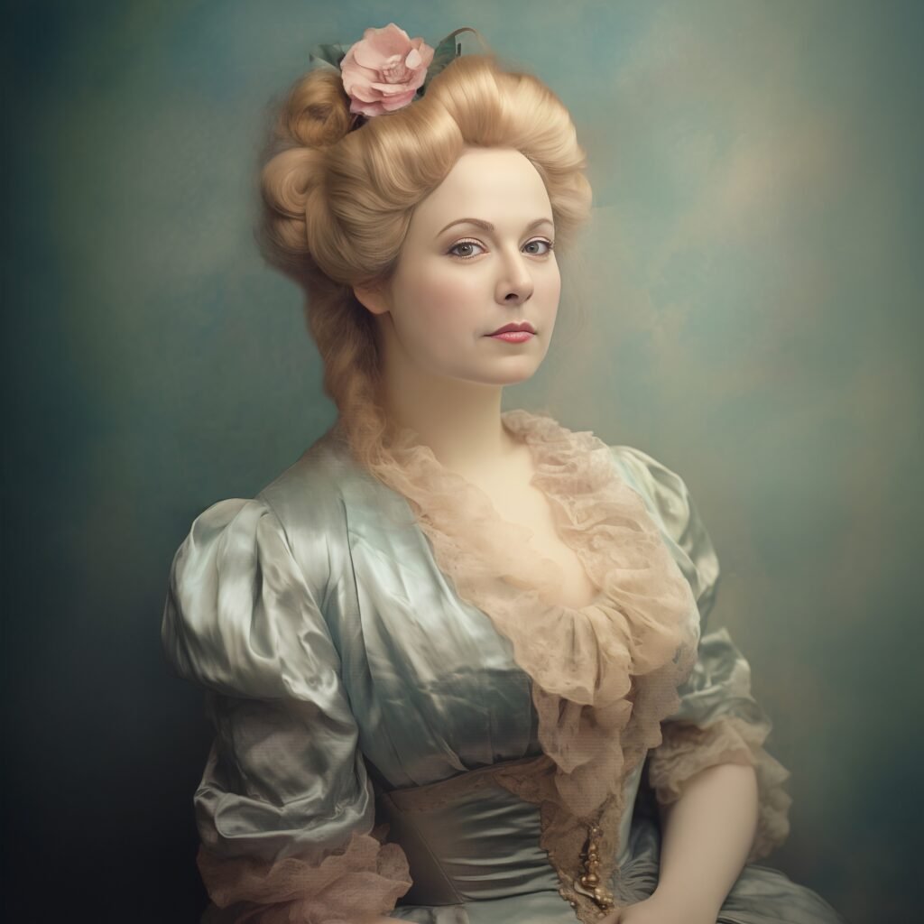Victorian Nicole Square Portrait